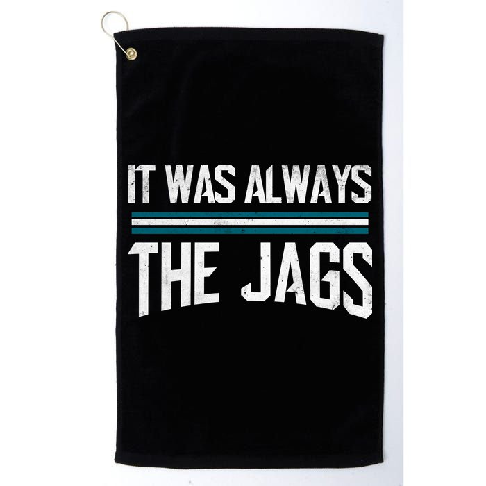It Was Always The Jags Vintage Stripes Golf Towel