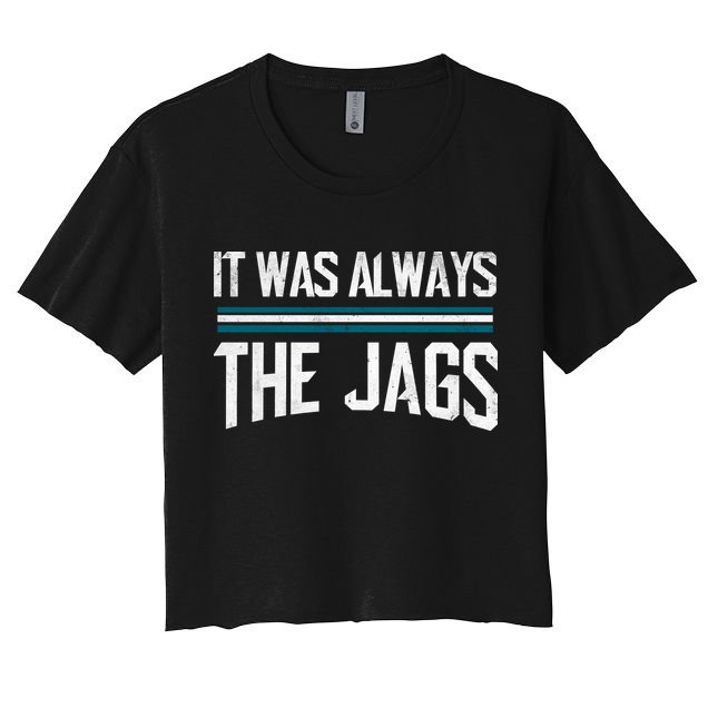 It Was Always The Jags Vintage Stripes Crop Top