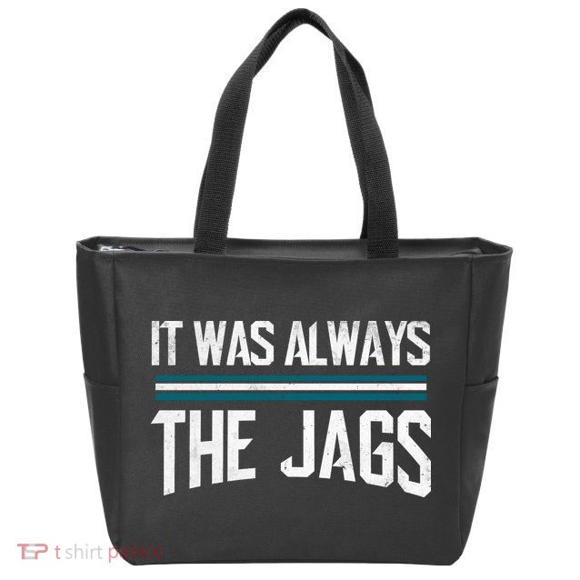 It Was Always The Jags Vintage Stripes Zip Tote Bag