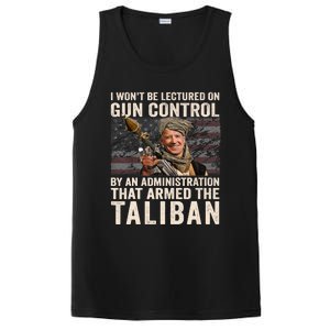 I Won't Be Lectured On Gun Control Shirt Funny Biden Taliban PosiCharge Competitor Tank