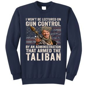 I Won't Be Lectured On Gun Control Shirt Funny Biden Taliban Sweatshirt