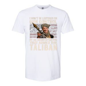 I Won't Be Lectured On Gun Control Shirt Funny Biden Taliban Softstyle CVC T-Shirt