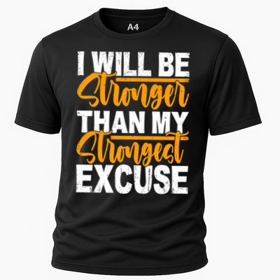 I Will Be Stronger Than My Strongest Excuse Growth Mindset Gift Performance Shirt
