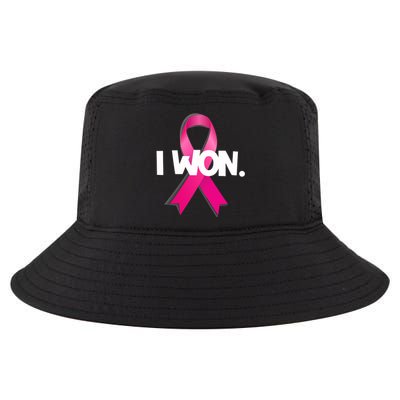 I Won Breast Cancer Awareness Survivor Cool Comfort Performance Bucket Hat