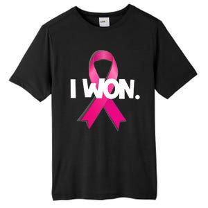 I Won Breast Cancer Awareness Survivor Tall Fusion ChromaSoft Performance T-Shirt