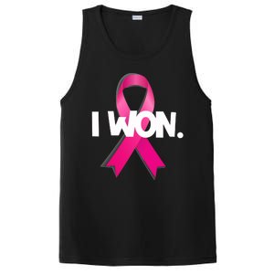 I Won Breast Cancer Awareness Survivor PosiCharge Competitor Tank