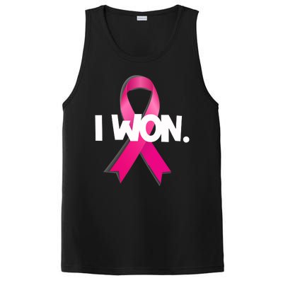 I Won Breast Cancer Awareness Survivor PosiCharge Competitor Tank