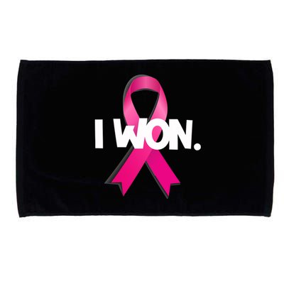 I Won Breast Cancer Awareness Survivor Microfiber Hand Towel