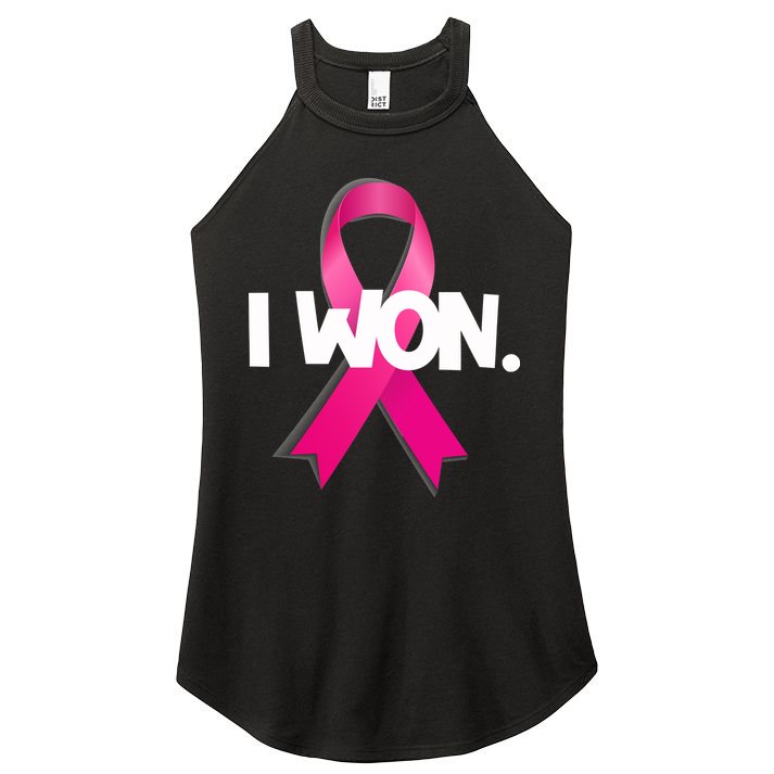 I Won Breast Cancer Awareness Survivor Women's Perfect Tri Rocker Tank