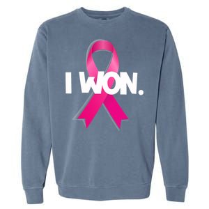 I Won Breast Cancer Awareness Survivor Garment-Dyed Sweatshirt