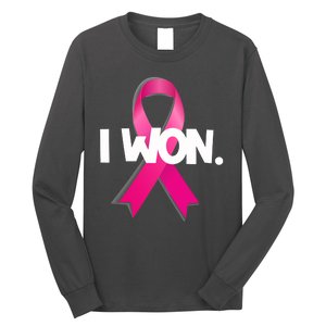 I Won Breast Cancer Awareness Survivor Long Sleeve Shirt