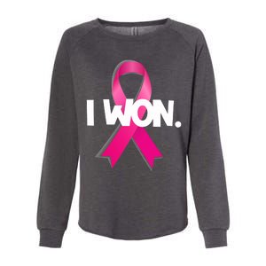 I Won Breast Cancer Awareness Survivor Womens California Wash Sweatshirt