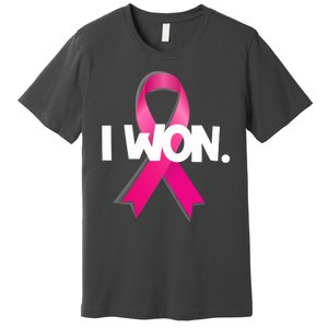 I Won Breast Cancer Awareness Survivor Premium T-Shirt