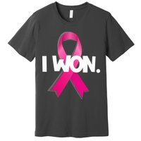 I Won Breast Cancer Awareness Survivor Premium T-Shirt
