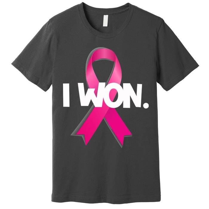 I Won Breast Cancer Awareness Survivor Premium T-Shirt
