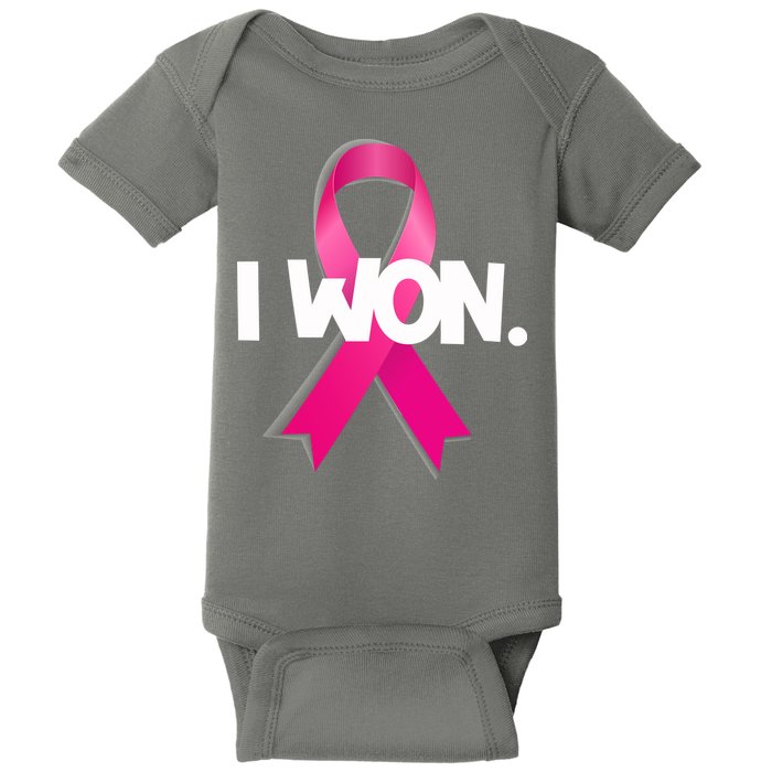 I Won Breast Cancer Awareness Survivor Baby Bodysuit