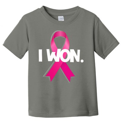 I Won Breast Cancer Awareness Survivor Toddler T-Shirt