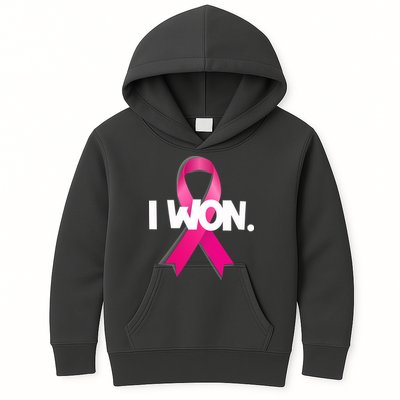 I Won Breast Cancer Awareness Survivor Kids Hoodie