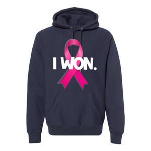 I Won Breast Cancer Awareness Survivor Premium Hoodie