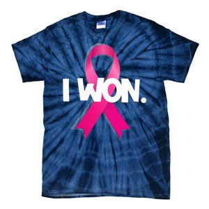 I Won Breast Cancer Awareness Survivor Tie-Dye T-Shirt