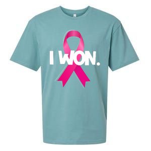 I Won Breast Cancer Awareness Survivor Sueded Cloud Jersey T-Shirt