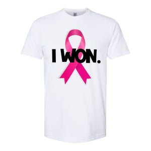 I Won Breast Cancer Awareness Survivor Softstyle CVC T-Shirt