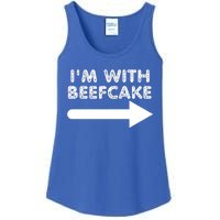 Im With Beefcake Ladies Essential Tank