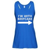 Im With Beefcake Ladies Essential Flowy Tank