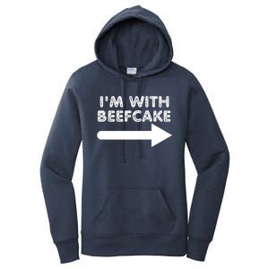 Im With Beefcake Women's Pullover Hoodie