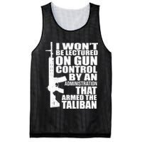 I Won't Be Lectured On Gun Control By An Administration Mesh Reversible Basketball Jersey Tank