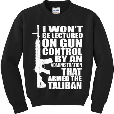 I Won't Be Lectured On Gun Control By An Administration Kids Sweatshirt