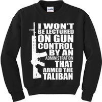 I Won't Be Lectured On Gun Control By An Administration Kids Sweatshirt