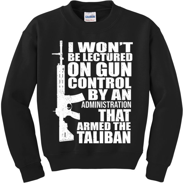 I Won't Be Lectured On Gun Control By An Administration Kids Sweatshirt