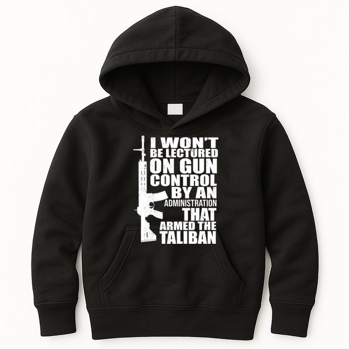 I Won't Be Lectured On Gun Control By An Administration Kids Hoodie