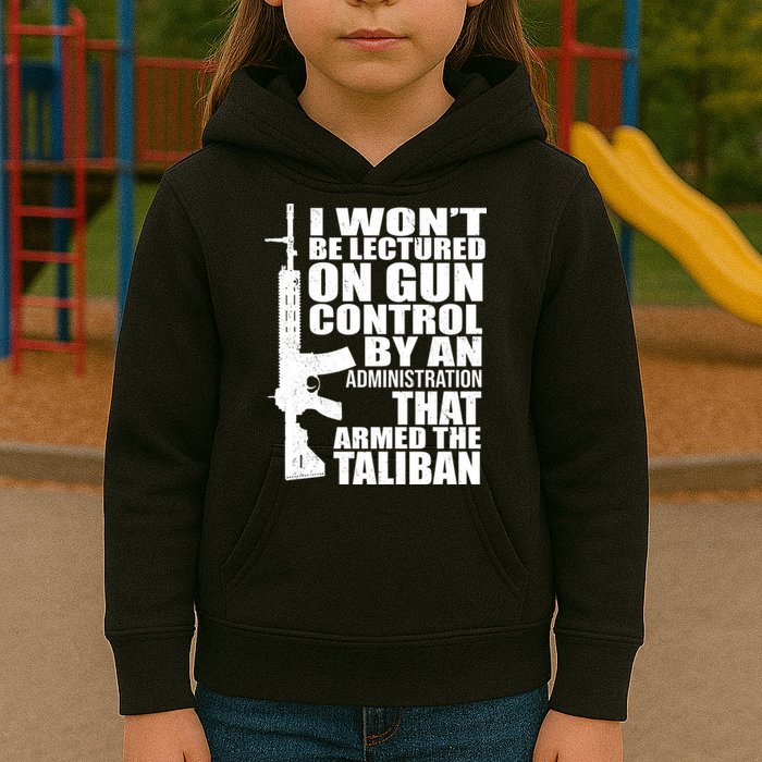 I Won't Be Lectured On Gun Control By An Administration Kids Hoodie
