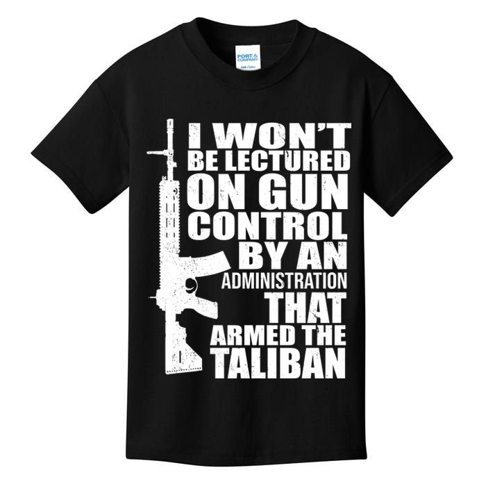 I Won't Be Lectured On Gun Control By An Administration Kids T-Shirt