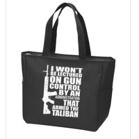 I Won't Be Lectured On Gun Control By An Administration Zip Tote Bag
