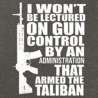 I Won't Be Lectured On Gun Control By An Administration Cotton Canvas Backpack
