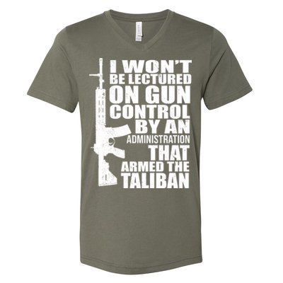 I Won't Be Lectured On Gun Control By An Administration V-Neck T-Shirt