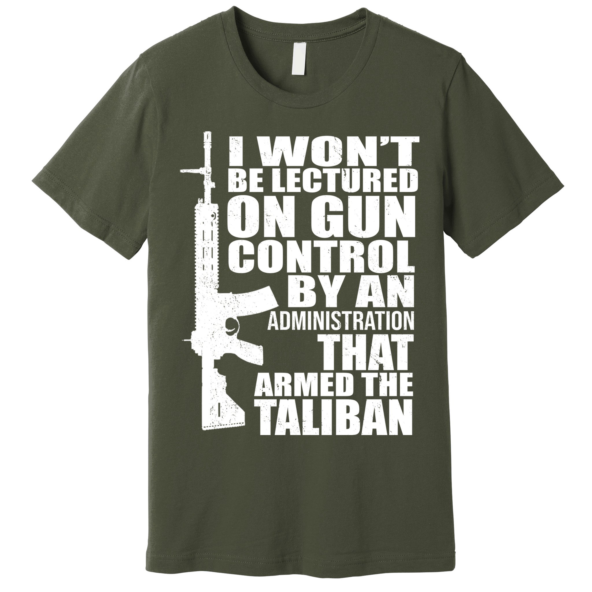 I Won't Be Lectured On Gun Control By An Administration Premium T-Shirt