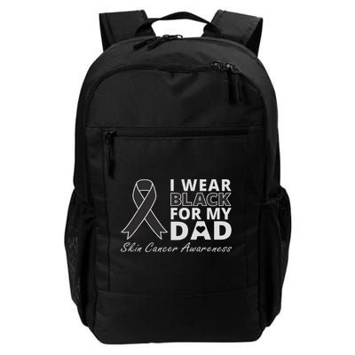 I Wear Black For My Dad Melanoma Awareness Warrior Backpack