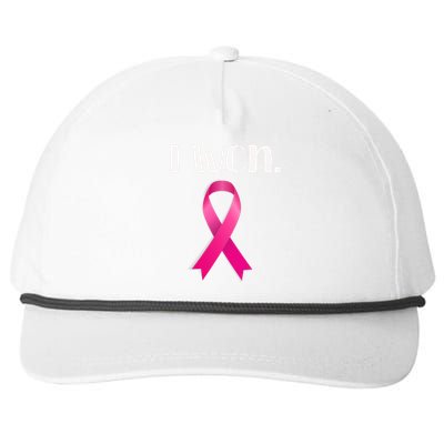 I Won Breast Cancer Awareness Strong Snapback Five-Panel Rope Hat