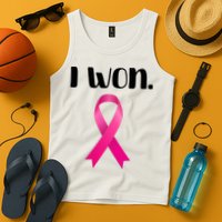 I Won Breast Cancer Awareness Strong Tank Top