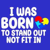 I Was Born To Stand Out Not Fit In Autism Awareness 16 in Basic Backpack