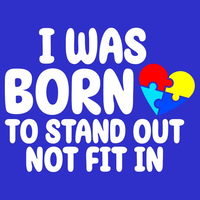 I Was Born To Stand Out Not Fit In Autism Awareness 16 in Basic Backpack