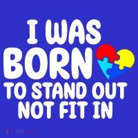 I Was Born To Stand Out Not Fit In Autism Awareness Zip Tote Bag