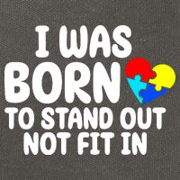I Was Born To Stand Out Not Fit In Autism Awareness Cotton Canvas Backpack