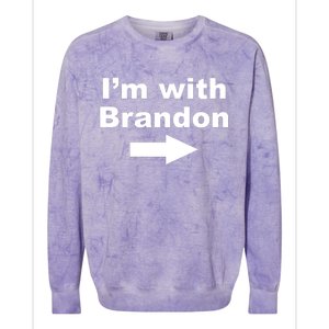 I'm With Brandon FJB Funny Anti Biden Chant Meme Colorblast Crewneck Sweatshirt