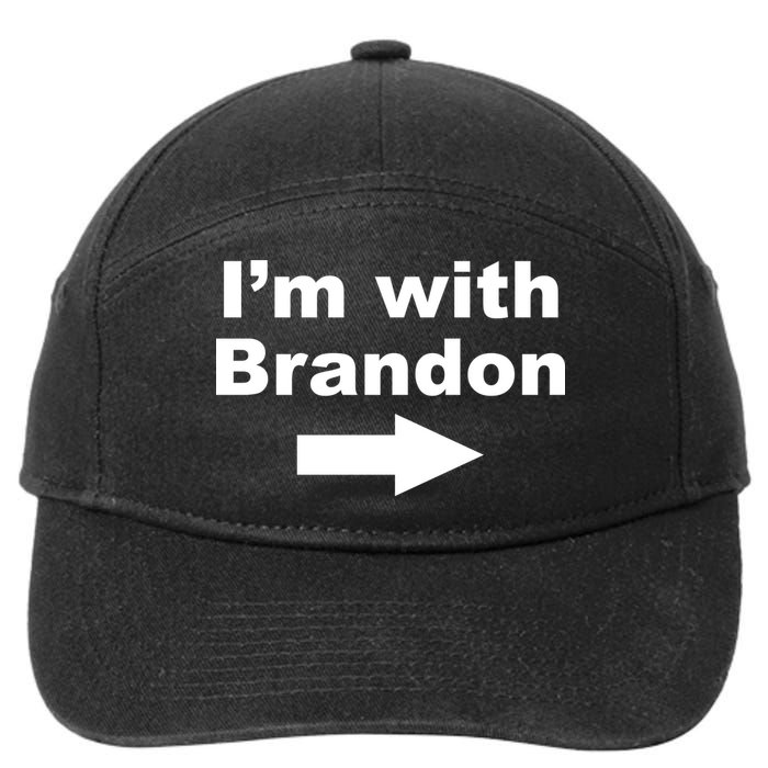 I'm With Brandon FJB Funny Anti Biden Chant Meme 7-Panel Snapback Hat