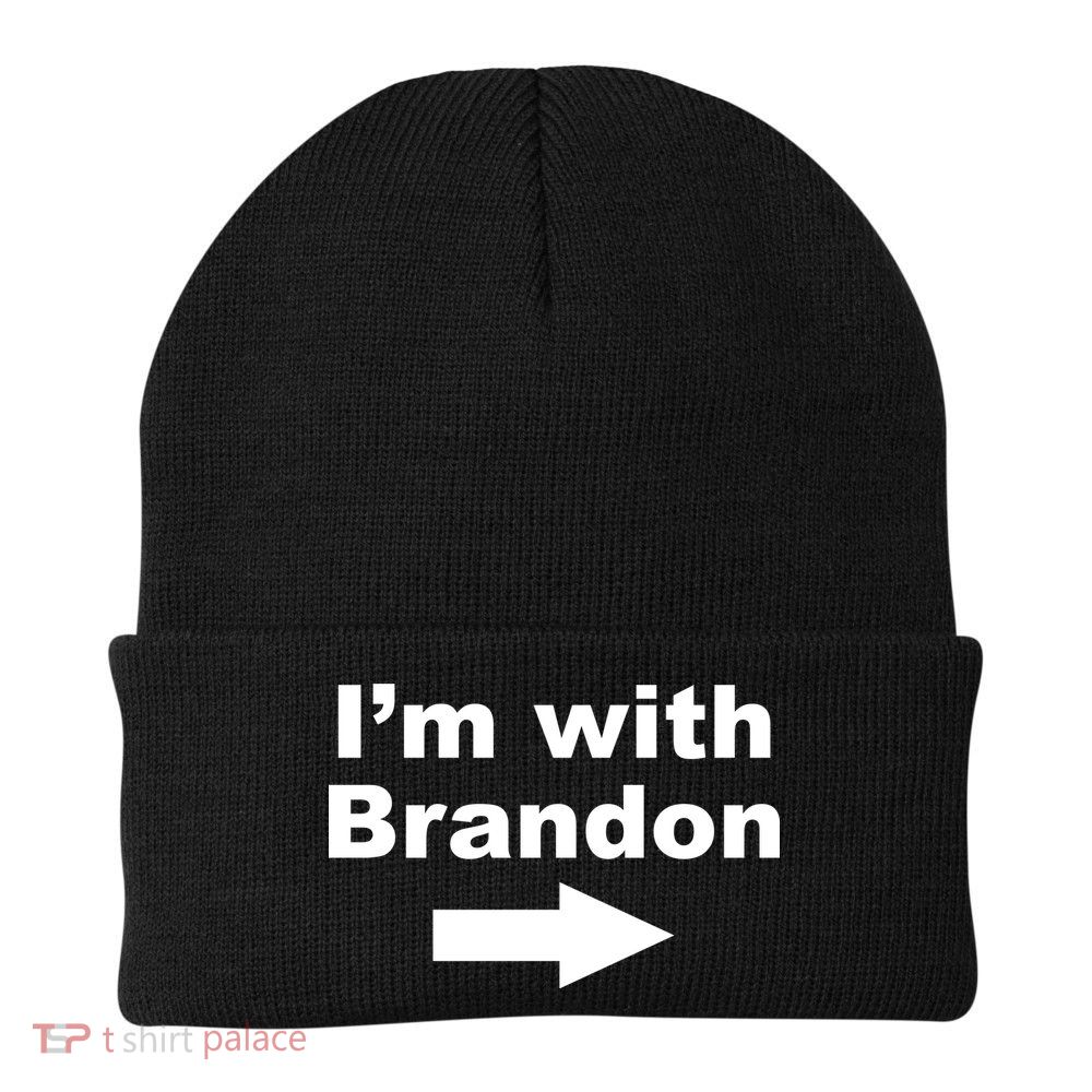 I'm With Brandon FJB Funny Anti Biden Chant Meme Beanie
